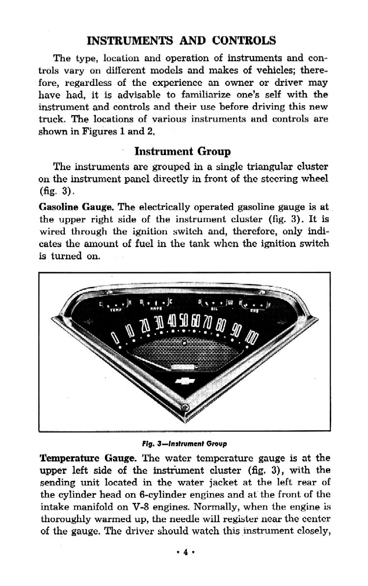 1957 Chevrolet Trucks Operators Manual Page 58